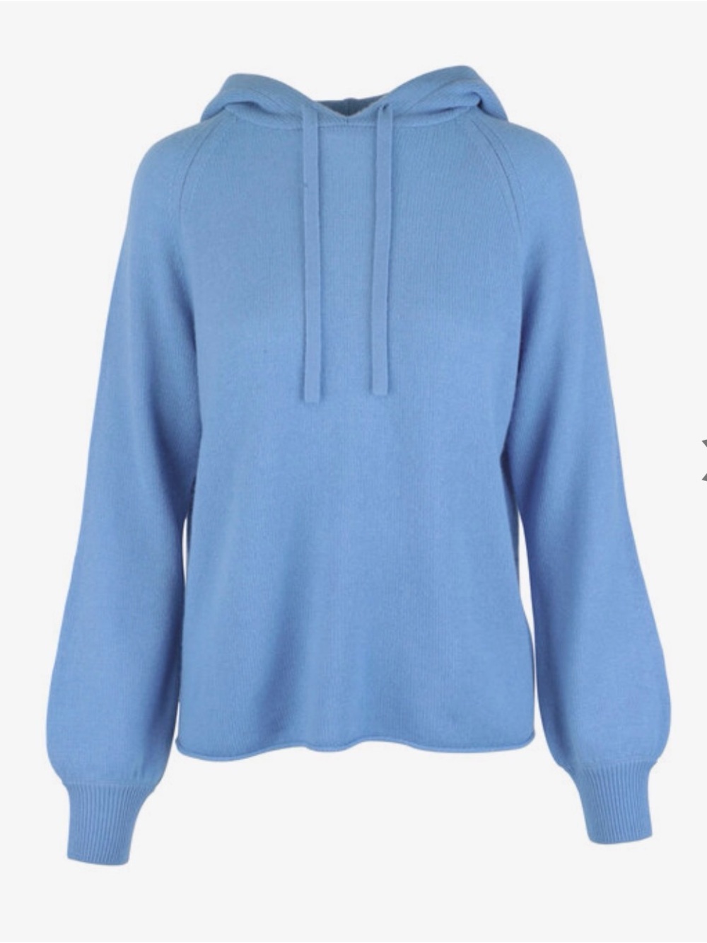 Vince | 100% Cashmere Light Blue Knit Hoodie Sweater